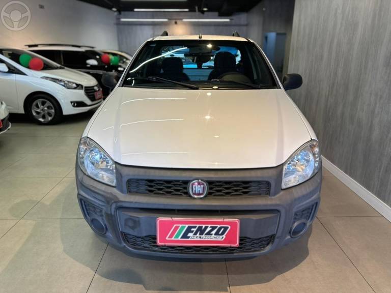 FIAT - STRADA 1.4 MPI HARD WORKING CS 8V FLEX 2P MANUAL - 2019/2020 - BRANCA - R$ 54.900,00