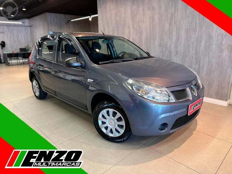 RENAULT - SANDERO 1.0 EXPRESSION 16V FLEX 4P MANUAL - 2009/2010 - CINZA - R$ 28.900,00