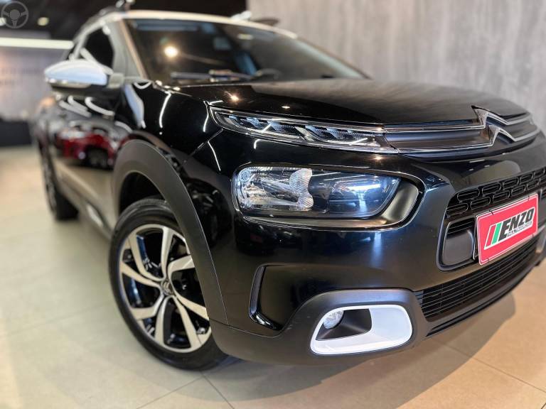 CITROËN - C4 CACTUS 1.6 VTI FEEL PACK FLEX 4P AUTOMATICO - 2019/2020 - PRETA - R$ 74.900,00
