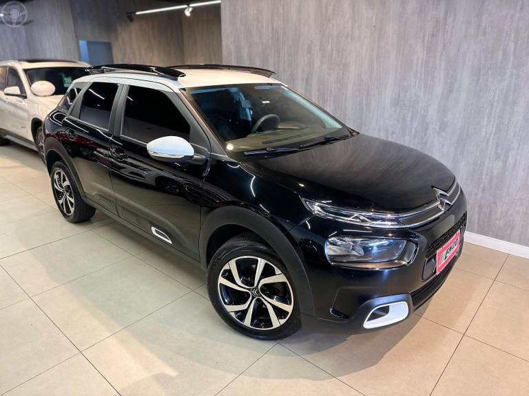 CITROËN - C4 CACTUS 1.6 VTI FEEL PACK FLEX 4P AUTOMATICO - 2019/2020 - PRETA - R$ 74.900,00