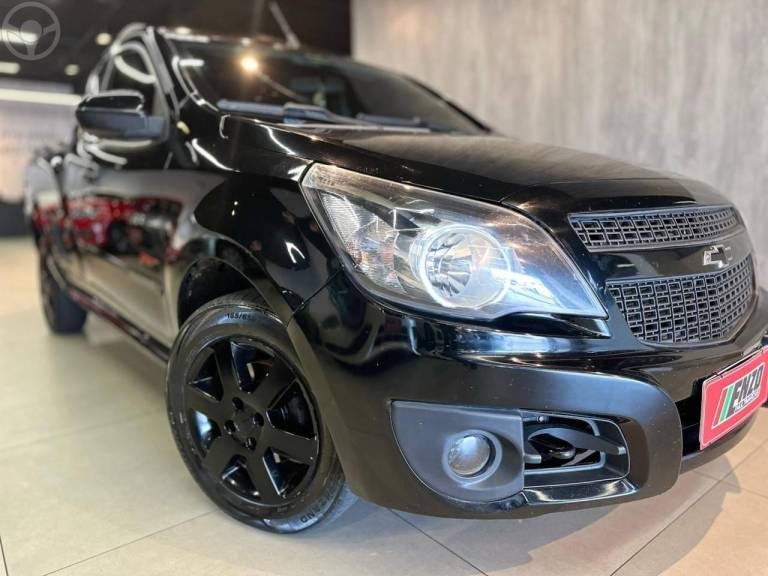 CHEVROLET - MONTANA 1.4 MPFI SPORT CS 8V FLEX 2P MANUAL - 2010/2011 - PRETA - R$ 45.900,00