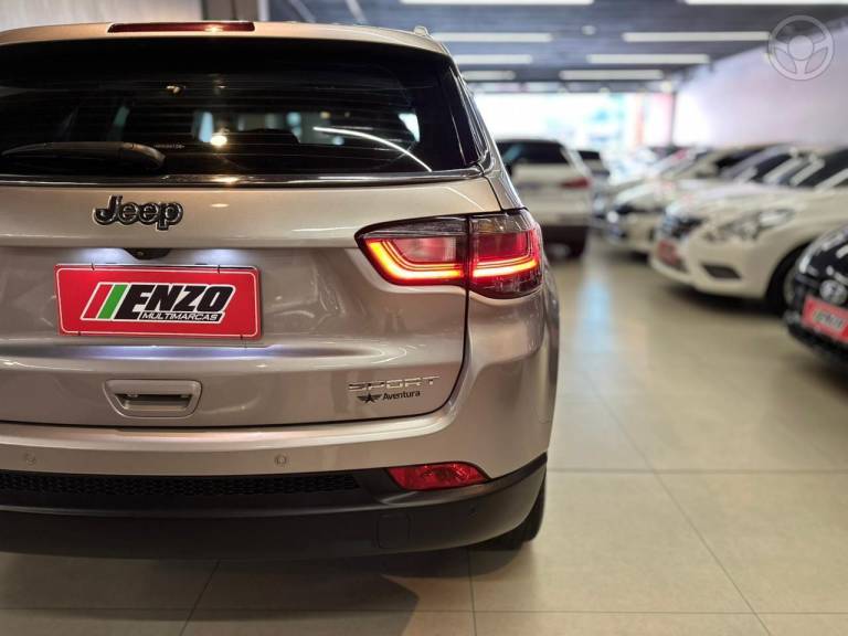 JEEP - COMPASS 1.3 SPORT T270 16V TURBO FLEX 4P AUTOMÁTICO - 2021/2022 - PRATA - R$ 105.900,00