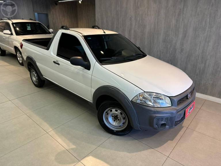 FIAT - STRADA 1.4 MPI HARD WORKING CS 8V FLEX 2P MANUAL - 2019/2020 - BRANCA - R$ 54.900,00