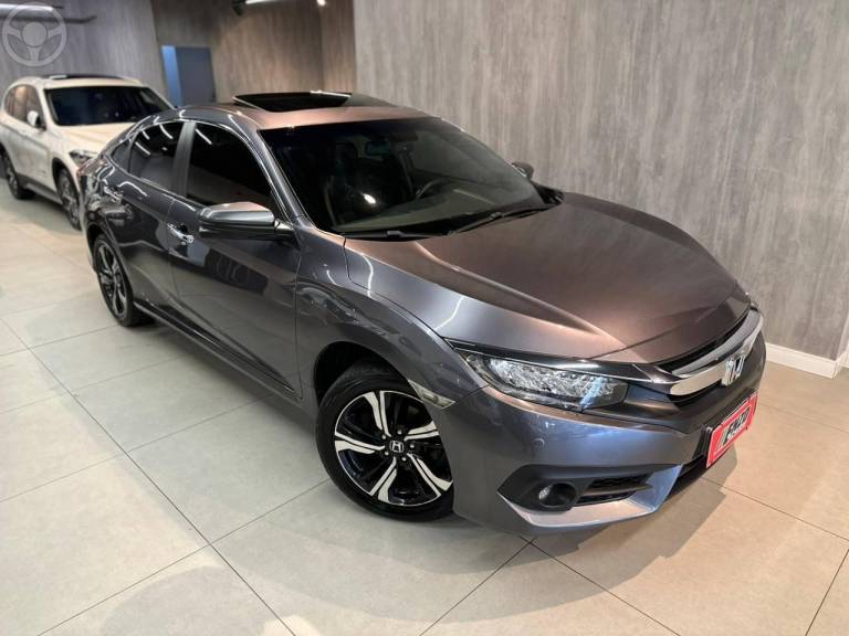 HONDA - CIVIC 1.5 16V TOURING TURBO 4P AUTOMÁTICO - 2017/2017 - CINZA - R$ 125.900,00