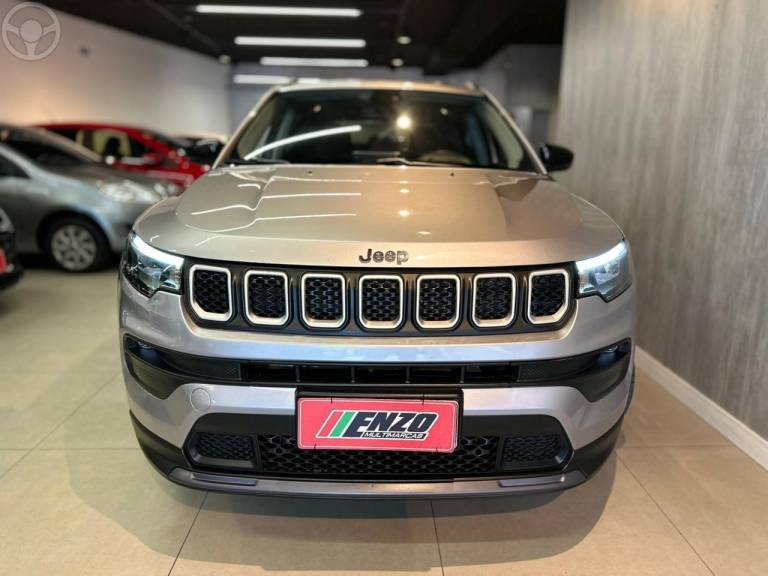 JEEP - COMPASS 1.3 SPORT T270 16V TURBO FLEX 4P AUTOMÁTICO - 2021/2022 - PRATA - R$ 112.900,00