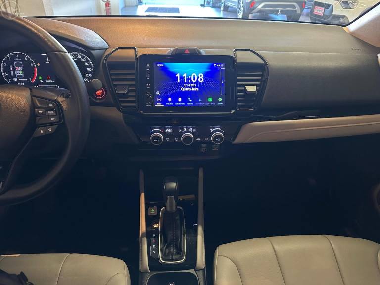 HONDA - CITY 1.5 SEDAN TOURING 16V FLEX 4P AUTOMÁTICO - 2022/2022 - BRANCA - R$ 107.900,00