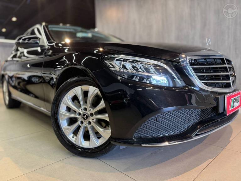 MERCEDES-BENZ - C 180 1.6 CGI 16V TURBO 4P AUTOMÁTICO - 2018/2019 - PRETA - R$ 139.900,00