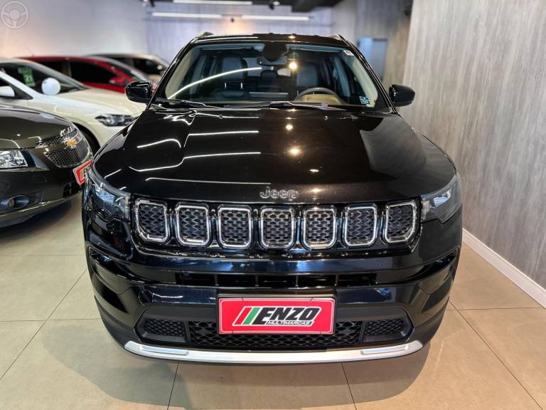 JEEP - COMPASS 1.3 LONGITUDE T270 16V TURBO 4X2 FLEX 4P AUTOMÁTICO - 2022/2022 - PRETA - R$ 134.900,00